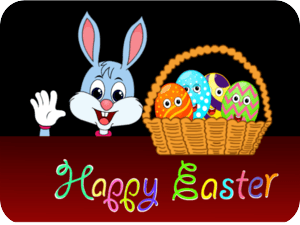 Easter Bunny Colorful Eggs V2