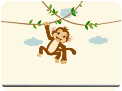 Playful Birthday Monkey Hanging