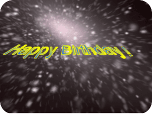 Birthday Space Stars