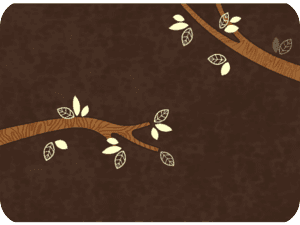 Autumn Leaves Brown Background