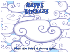 Happy Birthday Sunny Clouds