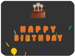 Birthday Cake Colorful Confetti