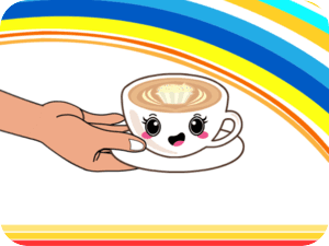 Cheerful Coffee Hand Cup