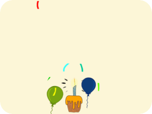 Birthday Cake Balloons Celebration