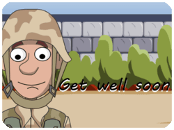 Get Well Soon Soldier Cartoon