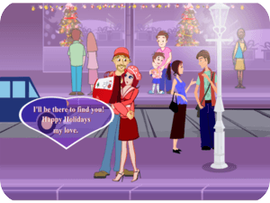 Holiday Romance Couple Street