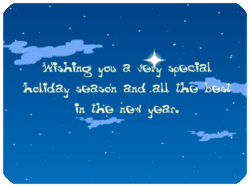 Holiday New Year Night Sky