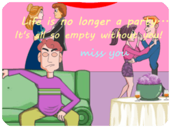 Miss You Party Sad Man