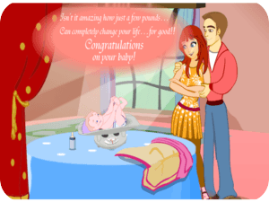 Congratulations Baby Shower Couple Piglet