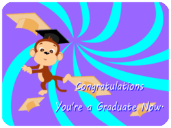 Graduation Cheerful Monkey Cap