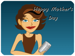 Happy Mothers Day Singing Woman