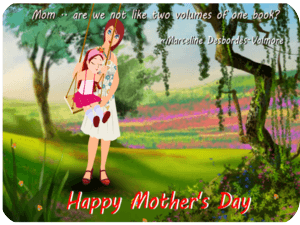 Mothers Day Swinging Daughter
