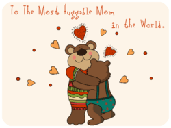 Huggable Mom Bears Hearts