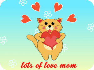 Cute Valentines Day Cat Heart