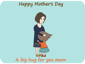 Mothers Day Hugging Family