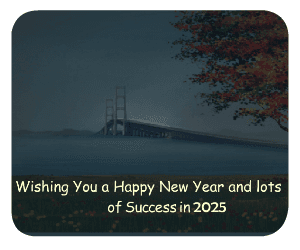 New Year Bridge Sunset