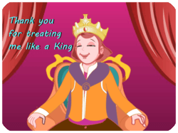 Thank You King Crown Sitting