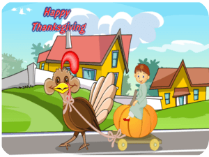Thanksgiving Turkey Pumpkin Kid