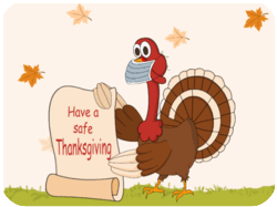 Thanksgiving Turkey Mask Scroll
