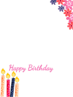 Happy birthday candel